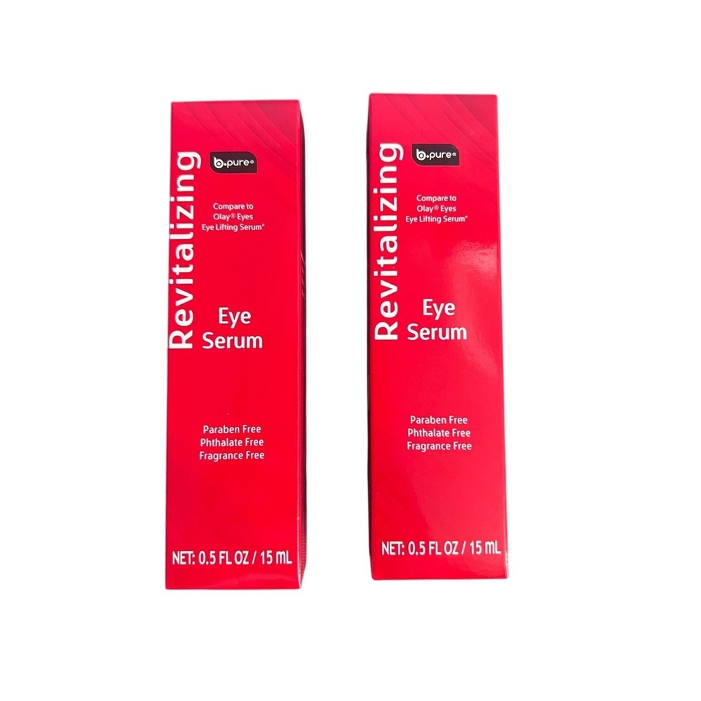 2pk‎ B.Pure Revitalizing Eye Serum Vitamin E B5 B3 Lifting Firming 0.5oz Each